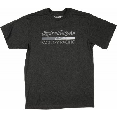 Troy Lee Designs Factory Racing triko black heather/gray – Zboží Mobilmania