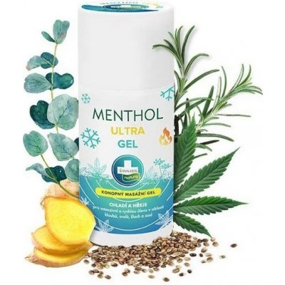 Annabis MENTHOL ULTRA GEL - konopný masážní gel s dvojitým účinkem - 90 ml – Zbozi.Blesk.cz
