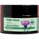 Folk&Flora Peeling na pokožku hlavy Lopuch 180 g – Hledejceny.cz