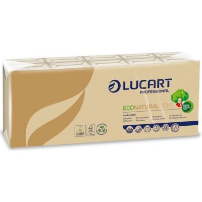 Lucart EcoNatural papírové kapesníčky 4-vrstvé 10 x 9 ks