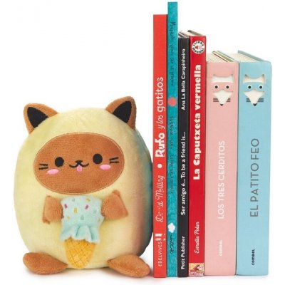 Sunnywell Zarážka na knihy, Kawaii Minty, žlutá, polyester, 15x12x12cm – Hledejceny.cz