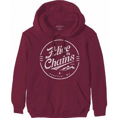 Alice in Chains mikina Circle Emblem Maroon Red – Sleviste.cz