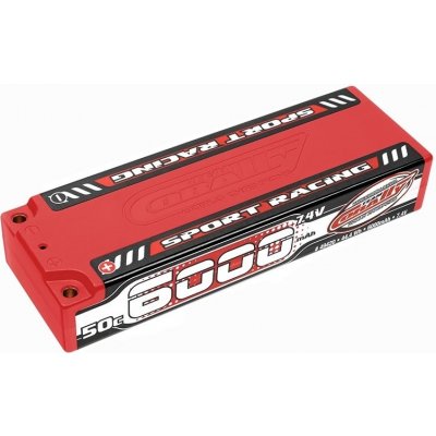 Corally Sport Racing 50C LiPo Stick Hardcase-6000mAh-7.4V-4mm Bullit 44,4Wh – Sleviste.cz