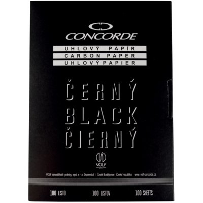 Concorde uhlový papír černá / 25 listů 33604 – Hledejceny.cz