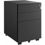 Songmics uzamykatelná mobilní černá OFC60BK – Zboží Dáma