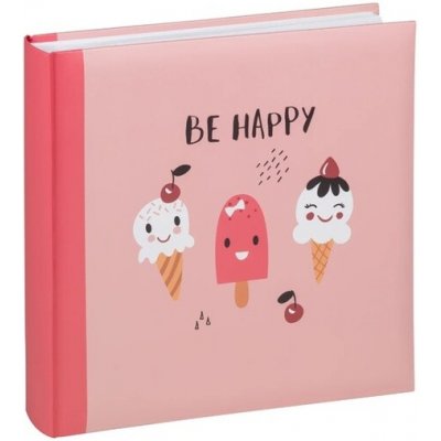 Fotoalbum Walther BE HAPPY, 50/26x25 - růžové – Zboží Živě