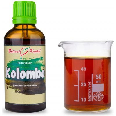 Bylinné kapky Kolombo chebule dlanitá Pavlovy tinktura 50 ml – Hledejceny.cz