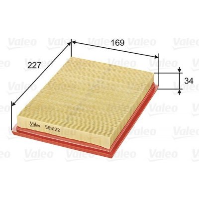 Vzduchový filtr VALEO 585122 – Hledejceny.cz