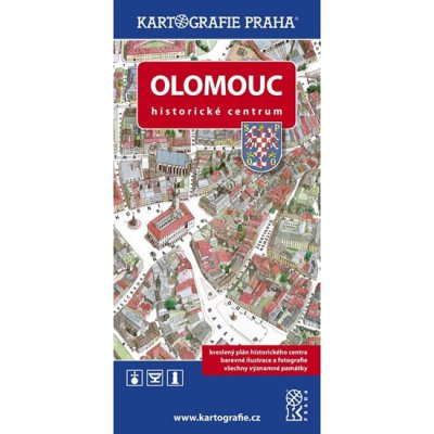 plán Olomouc kreslený plán historického centra
