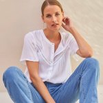 Vzdušná halenka s krátkými rukávy bílá – Hledejceny.cz