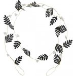 Girlanda House Doctor LEAF D.150cm černá bílá – Zboží Mobilmania