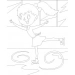 Radost v písku Šablona na pískování krasobruslařka A4 210 x 297 mm – Sleviste.cz