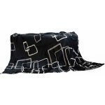 Jerry Fabrics Deka s beránkem mikroplyš Čtverce černobílé – Zboží Dáma