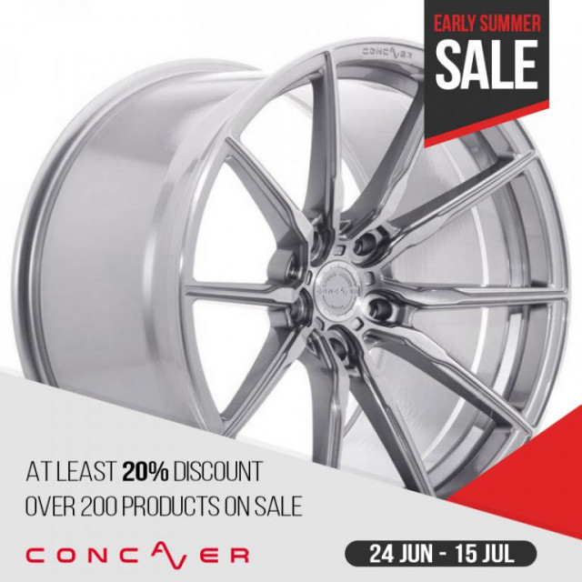 Concaver CVR4 8x19 5x112 ET40 brushed titanium