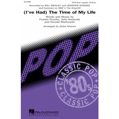 I've Had) The Time of My Life - from The Sing-Off) - pro sbor SATB 978992