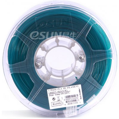 Esun 3d PLA, 1,75 mm, green - zelená, 1kg/role – Zboží Živě