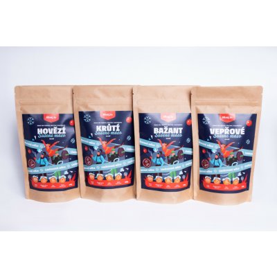 Mlsej.to Vánoční edice sušeného masa 4 x 100 g – Sleviste.cz