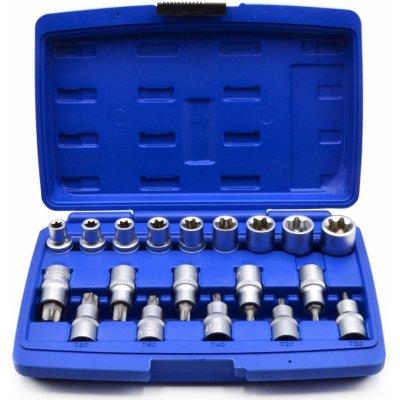Sada nástrčných hlavic a bitů TORX 1/2", 19ks GEKO G13565 – Hledejceny.cz