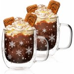 4Home Termo sklenice HotnCool Snowflake 2 x 350 ml – Zboží Mobilmania