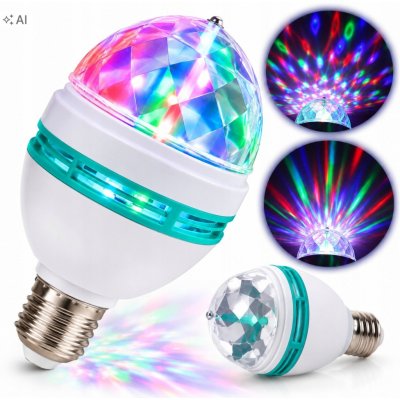 Zrcadlová disco koule Interlook 80 mm E27 napájení ze sítě – Hledejceny.cz