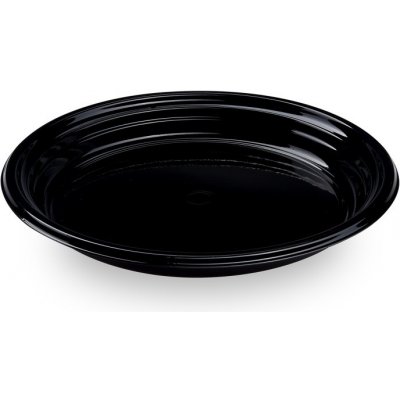 WIMEX Plastový talíř černý opakovaně použitelný – Zboží Mobilmania