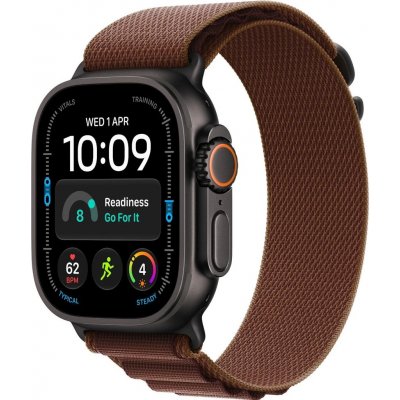 Apple Watch Ultra 4 49mm černý titan s burgundsky červeným alpským tahem L MJC24QC/A – Zboží Živě