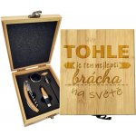 Sablio Dárková sada na víno Tohle je ten nejlepší brácha na světě: 147×168×49 mm – Hledejceny.cz