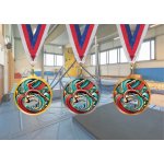 Akrylátová medaile Gymnastika Zlatá – Zboží Dáma