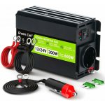 Green Cell INVGC1224M300DUO duální 12V/24V/230V, 300W/600W modifikovaná sinusová vlna – Sleviste.cz