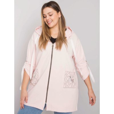 Dámská mikina na zip s kapsami RV BL 6795.84 LIGHT PINK