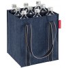Nákupní taška a košík Reisenthel Bottlebag Herringbone dark blue