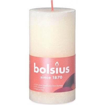 Bolsius Rustic Shine 68x130mm Soft Pearl krémová – Zboží Mobilmania