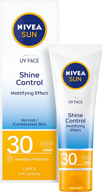 Nivea UV Face Shine Control Cream zmatňující pleťový krém na opalování SPF30  50 ml od 167 Kč - Heureka.cz