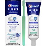 Procter & Gamble, Čisticí gel a kartáček na zubní protézy, strojky Invisalign a retainery Crest Aligner Care Clean & Clarify Kit 45 g – Hledejceny.cz