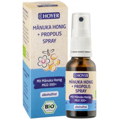 Hoyer Bio propolisový sprej s manuka medem 20 ml – Hledejceny.cz