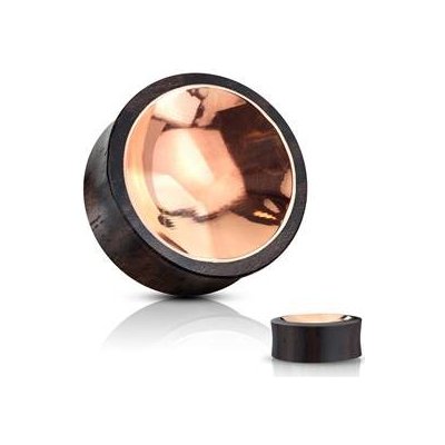 Šperky4U dřevěný plug do ucha s mědí PL01239-10 – Hledejceny.cz