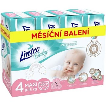 Linteo Baby Prémium Maxi 8-15 kg 200 ks