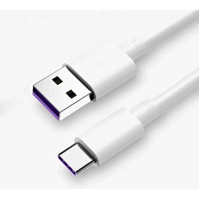 QiiM DK-3 USB-C - USB-A 2.0 Hi-Speed 480 Mb/s, 1m, bílý – Zboží Mobilmania