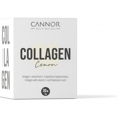 Cannor Collagen Hyaluronic Acid + vitamin C citron 30 x 10 g sáčků – Hledejceny.cz
