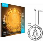 Modee ML-C3008 48LED D30cm zvonek v kruhu vánoční dekorace pro okno, 3xAA teplá IP20 352732,00 – Hledejceny.cz