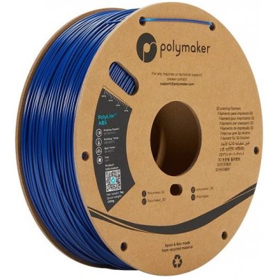 Polymaker PolyLite ABS 1,75 mm 1 kg Modrá – Zboží Živě