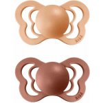 Bibs Couture ortodontické Peach/Woodchuck broskvová hnědá 2 ks – Zboží Dáma