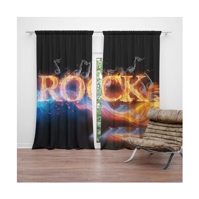 Sablio Závěs Rock: 2ks 140x250cm – Hledejceny.cz
