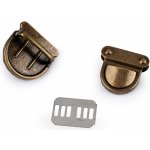 Prima-obchod Sada zapínání na tašku 30x31 mm, barva 3 staromosaz – Sleviste.cz