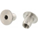 Objímková matice s plochou hlavou inbus M6x10 mm nerez ocel A4 1 ks – Sleviste.cz