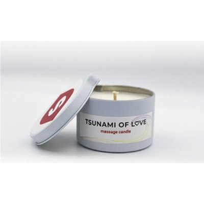Tsunami of Love Pheromone Attraction Masážní svíčka 100 ml – Zboží Dáma