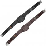 Schockemöhle Podbřišník Portland kožený černá stříbrná – Zboží Dáma