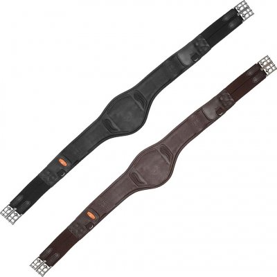 Schockemöhle Podbřišník Portland kožený černá stříbrná – Zboží Dáma