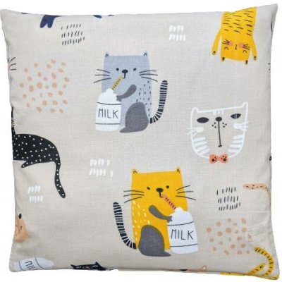 Ovopecka pohankový polštářek hřejivý Cats and milk 30x30 cm – Zboží Mobilmania