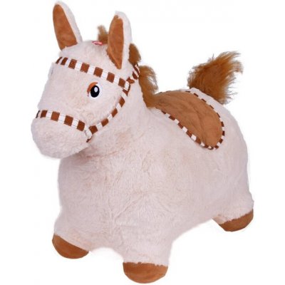 Jokomisiada Plyšové hopsadlo Koník béžový – Zboží Mobilmania